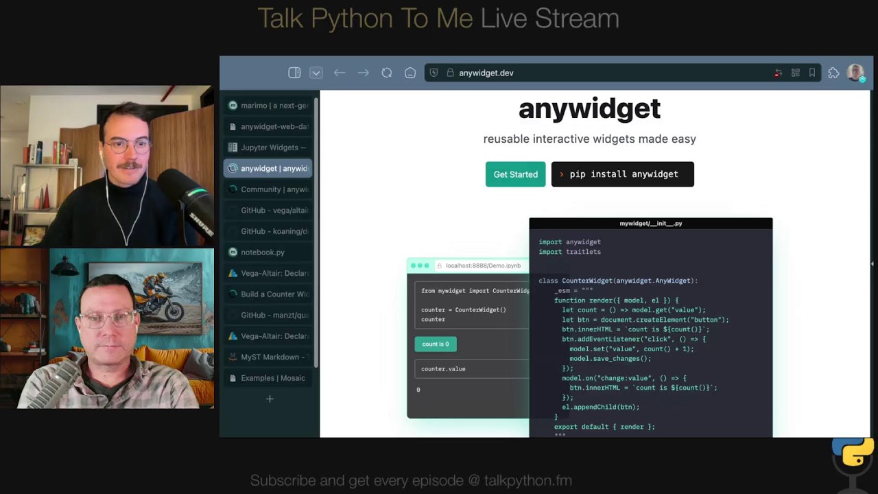 anywidget: Jupyter Widgets made easy